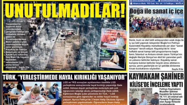 2 Ağustos 2018 Gerçek Fethiye OKU