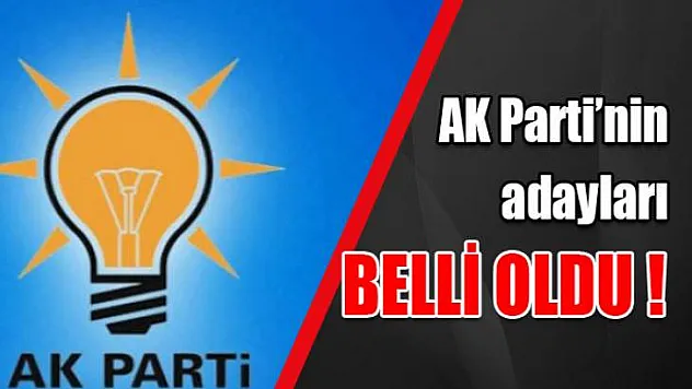 AK PARTİ FETHİYE VE SEYDİKEMER'İ BELİRLEDİ
