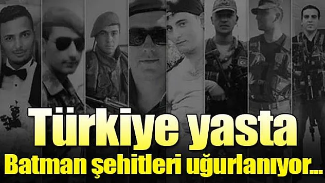Batman şehitlerine veda..