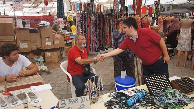 Ömer Uludağ Pazarcı Esnafı'ndan Destek İstedi