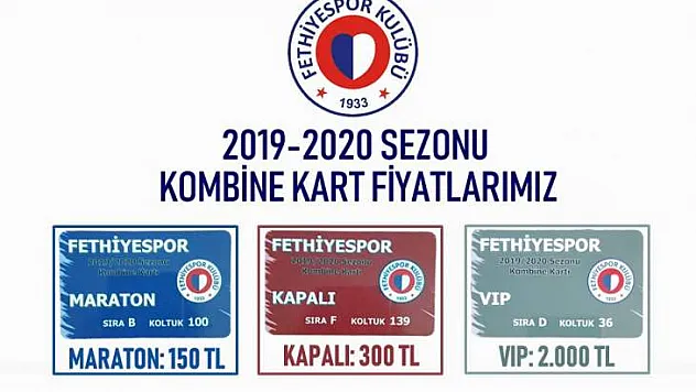 FETHİYESPOR'DA KOMBİNE SATIŞLARI BAŞLADI