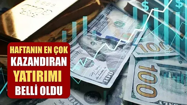 Haftanın en çok kazandıran yatırımı belli oldu