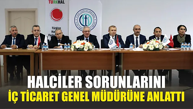 Halciler Sorunlarını İç Ticaret Genel Müdürüne Anlattı 