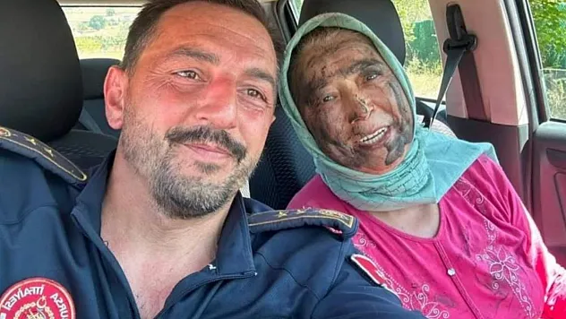 Hastalığını unuttu, alevlere koştu...65 yaşındaki Hanife Teyze alevlerin önüne geçti