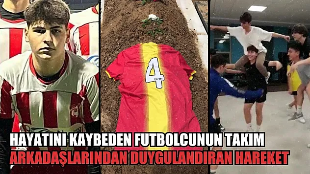 Hayatını kaybeden futbolcunun takım arkadaşlarından duygulandıran hareket