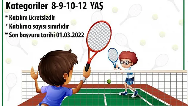 Haydi çocuklar! Tenis şenliğinde buluşalım