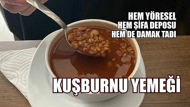 Hem yöresel hem şifa deposu hem de damak tadı: Kuşburnu yemeği