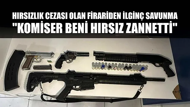 Hırsızlık cezası olan firariden ilginç savunma: 'Komiser beni hırsız zannetti'