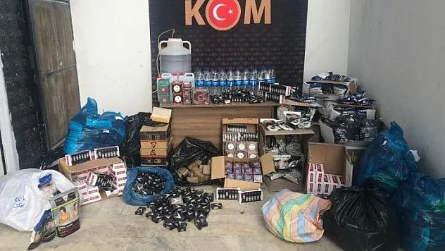 İçki yapımında kullanılan malzemeler ele geçirildi