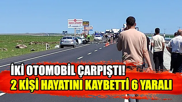 İki otomobil çarpıştı! 2 kişi hayatını kaybetti 6 yaralı