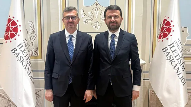 İletişim Başkanı Duran, Genel Müdür Çay'ı kabul etti