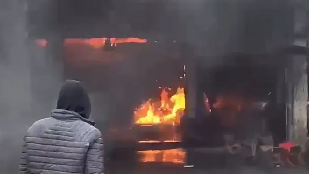 İş Yerinde Çıkan Yangında Tüp Tankeri Patladı