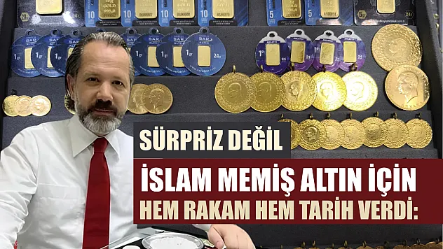 İslam Memiş altın için hem rakam hem tarih verdi: Sürpriz değil