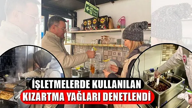 İşletmelerde kullanılan kızartma yağları denetlendi