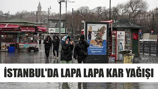 İstanbul'da lapa lapa kar yağışı