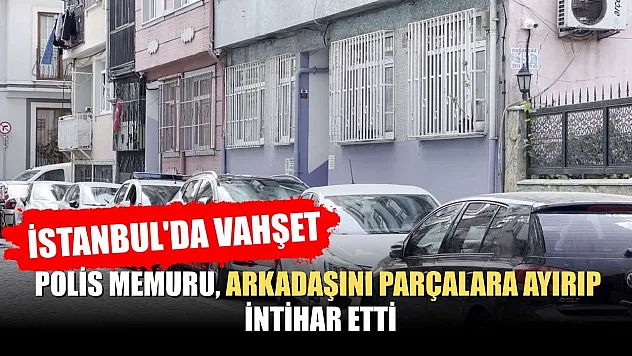 İstanbul'da vahşet: Polis memuru arkadaşını parçalara ayırıp intihar etti
