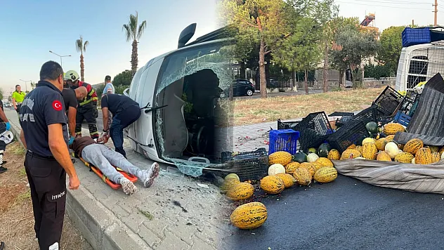 İtfaiye ekipleri genç sürücüyü camdan çıkardı