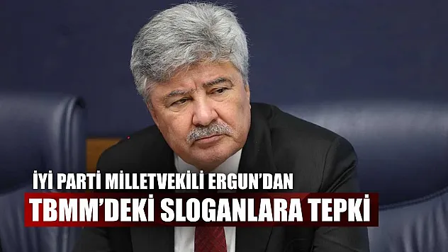 İYİ Parti Milletvekili Ergun'dan TBMM'deki sloganlara tepki
