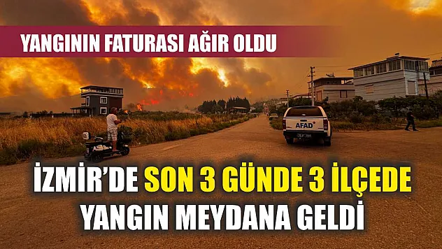 İzmir'de Son 3 Günde 3 İlçede Yangın Meydana Geldi