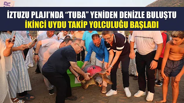 İztuzu Plajı'nda 'Tuba' Yeniden Denizle Buluştu: İkinci Uydu Takip Yolculuğu Başladı