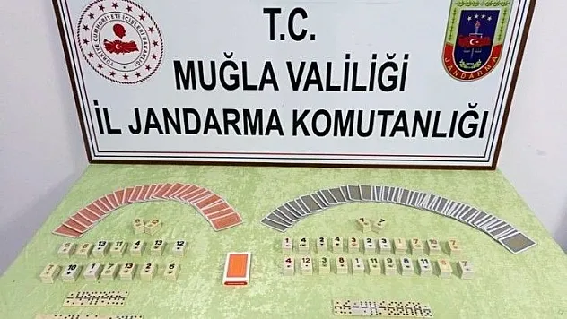 Jandarma'dan köy evine kumar baskını