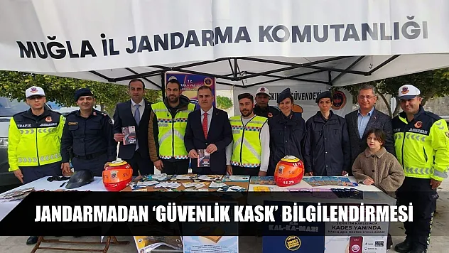 Jandarmadan 'Güvenlik Kask' bilgilendirmesi