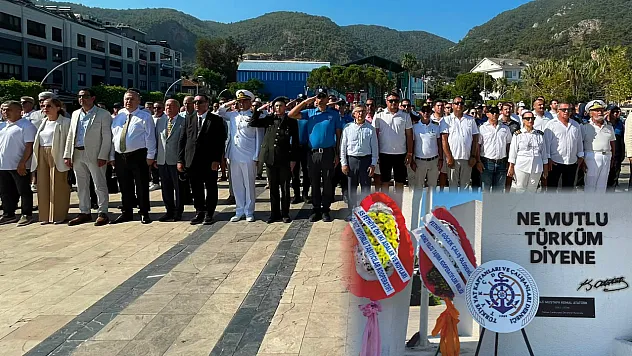 Kabotaj Bayramı'nın 100. Yılında Fethiye'de Çelenk Sunma Töreni
