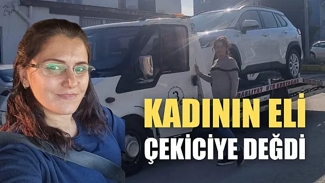 Kadının eli çekiciye değdi