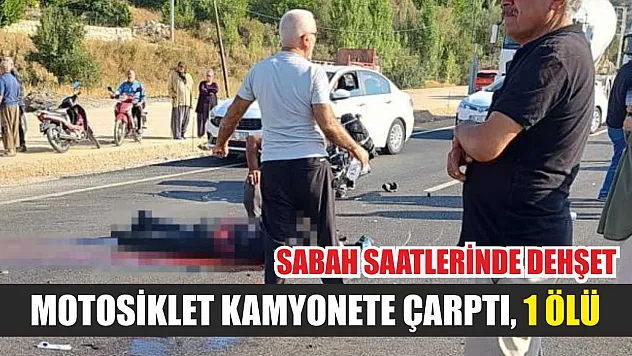 Sabah Saatlerinde Dehşet: Motosiklet Kamyonete Çarptı, 1 Ölü