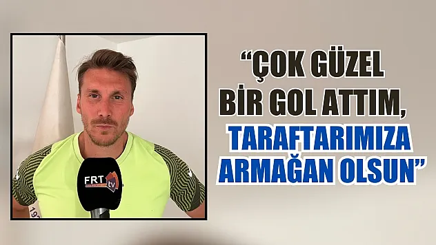 Kaptan Yılmaz, 'Çok güzel bir gol attım, taraftarımıza armağan olsun'