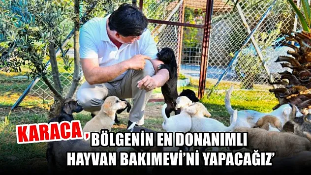 Karaca , 'Bölgenin En Donanımlı Hayvan Bakımevi'ni Yapacağız'