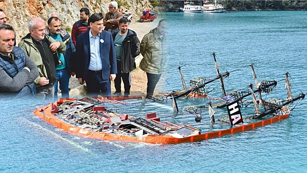 Karaca, tekne kazası sonrası bölgede incelemelerde bulundu