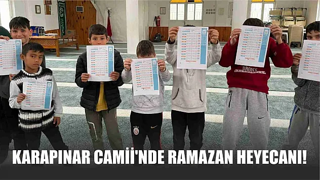 Karapınar Camii'nde Ramazan Heyecanı!