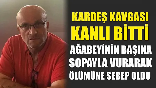 Kardeş kavgası kanlı bitti: Ağabeyinin başına sopayla vurarak ölümüne sebep oldu
