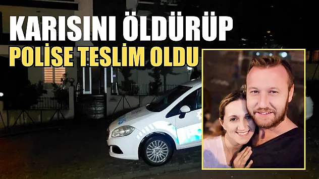 Karısını öldürüp polise teslim oldu
