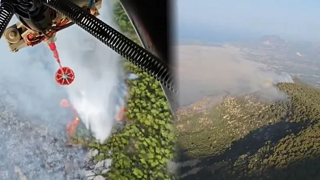 Kaş'taki orman yangınının enerjisi düşürüldü