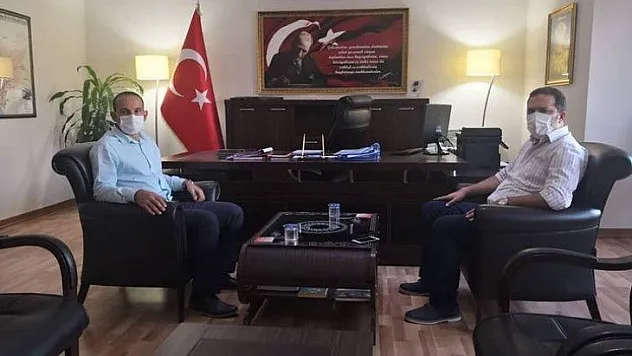 Kaymakam Fırat'tan meslektaşına iade-i ziyaret