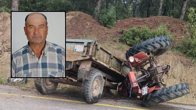 Kazada ağır yaralanan traktör sürücüsü kurtarılamadı