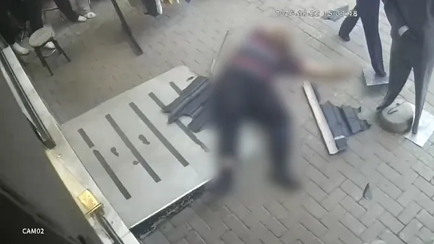 Kediyi kurtarmak isteyen eğitimci yere böyle çakıldı