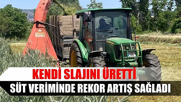 Kendi slajını üretti, süt veriminde rekor artış sağladı