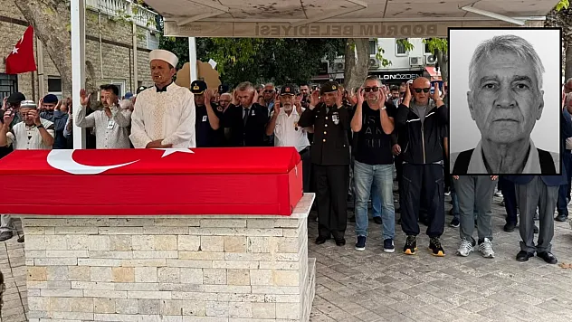 Kıbrıs gazisi Bodrum'da son yolculuğuna uğurlandı