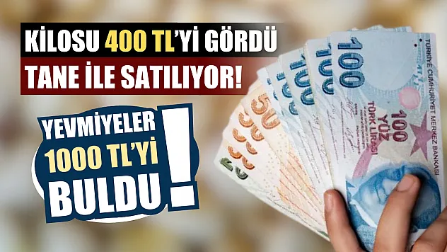 Kilosu 400 TL'yi gördü, tane ile satılıyor! Yevmiyeler 1000 TL'yi buldu