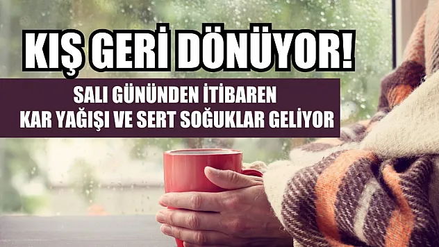 Kış geri dönüyor! Salı gününden itibaren kar yağışı ve sert soğuklar geliyor