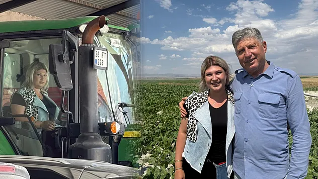 'Kız çocuğu yapamaz' diyenlere inat tarlada babasının sağ kolu oldu
