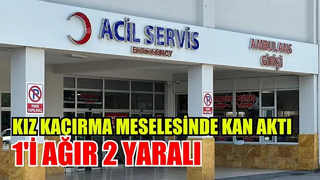 Kız kaçırma meselesinde kan aktı: 1'i ağır 2 yaralı
