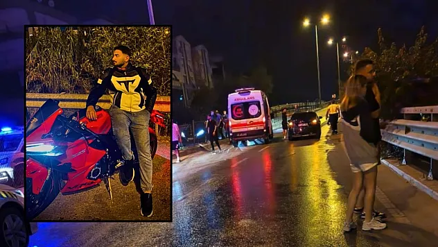 Kontrolden çıkan motosiklet bariyerlere çarptı, 20 yaşındaki sürücü hayatını kaybetti