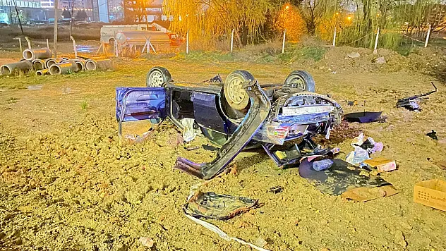 Kontrolden çıkan otomobil takla attı: 1 ölü