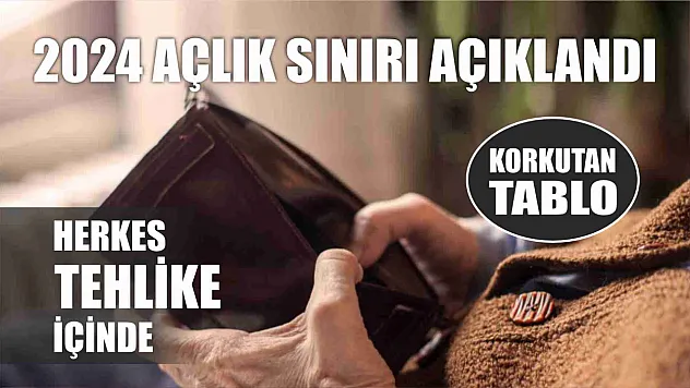 Korkutan tablo, 2024 açlık sınırı açıklandı herkes tehlike içinde