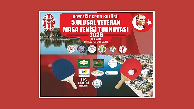 Köyceğiz'de 5. Ulusal Veteran Masa Tenisi Turnuvası düzenlendi