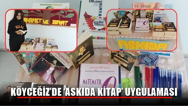 Köyceğiz'de 'Askıda Kitap' uygulaması